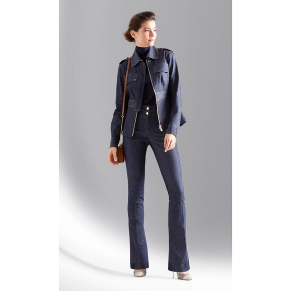 PER SE by CARLISLE Indigo High Rise Stretch Denim - Picture 2 of 6